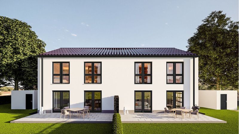 neue Doppelhaushälfte (Haus C) KFW 55 in der Ortsmitte